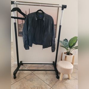 Black Leather (imitation) Jacket